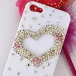3d Bling Crystal Big Love Style Diamond Iphone 5..