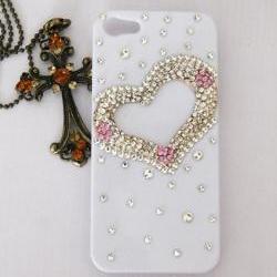 3D Bling Crystal Big Love Style Diamond iPhone 5 Case
